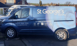 st george's laundry service collection van